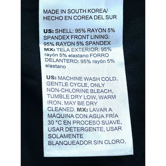 Chicos Touch Of Cool Womens Square Neck Tee Black XL Size 3 Soft Comfort 1211E - Picture 10 of 10